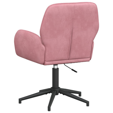 Svingbar skrivebordsstol 54 x 55 x 90 cm Lyserød Velour (V)