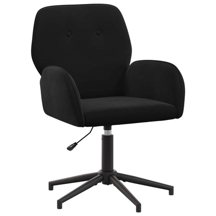 Svingbar skrivebordsstol 54 x 55 x 90 cm Sort Velour (V)