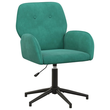Svingbar skrivebordsstol 54 x 55 x 90 cm Turkis Velour (V)