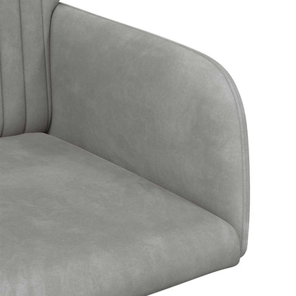 Spisestole 2 pcs Velour (V) Lysegrå 55 x 50 x 84 cm