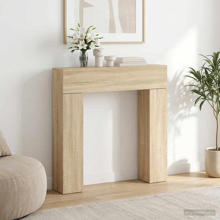 Pejseramme Sonoma-eg 102 x 18 x 100,5 cm Konstrueret træ