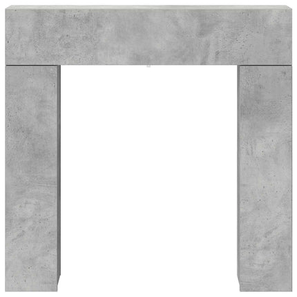 Pejseramme Betongrå 102 x 18 x 100,5 cm Konstrueret træ