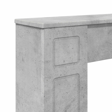 Pejseramme Betongrå 100 x 20 x 100 cm Konstrueret træ