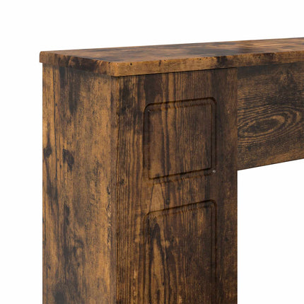 Pejseramme Røget eg 100 x 20 x 100 cm Konstrueret træ