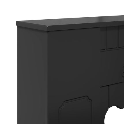 Pejseramme Sort 93 x 20 x 89 cm Konstrueret træ