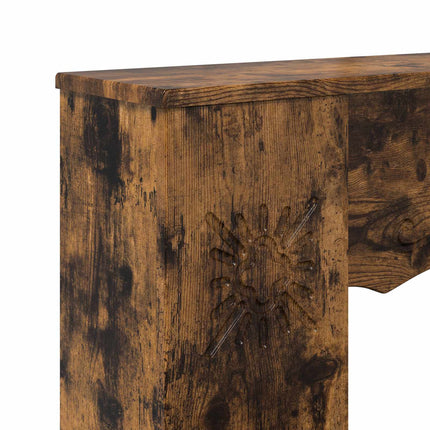 Pejseramme Røget eg 102 x 20 x 102 cm Konstrueret træ