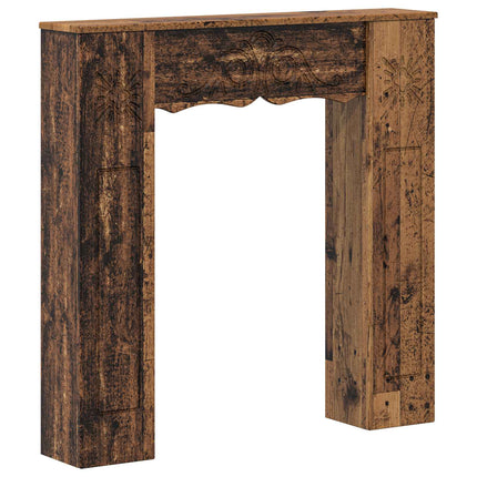 Pejseramme Gammelt træ 102 x 20 x 102 cm Konstrueret træ