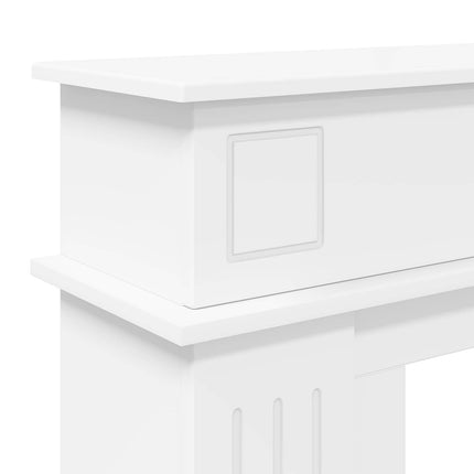 Pejseramme Hvid 102 x 26 x 100 cm Konstrueret træ