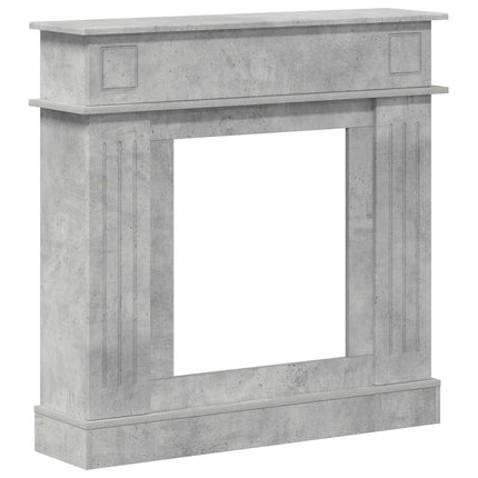 Pejseramme Betongrå 102 x 26 x 100 cm Konstrueret træ