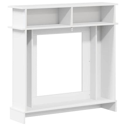 Pejseramme Hvid højglans 102 x 26 x 100 cm Konstrueret træ