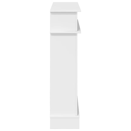 Pejseramme Hvid højglans 102 x 26 x 100 cm Konstrueret træ