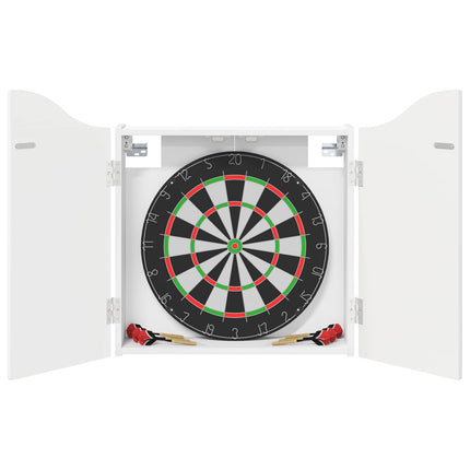 Dartboard Skab Hvid højglans 56 x 12 x 63 cm Konstrueret træ
