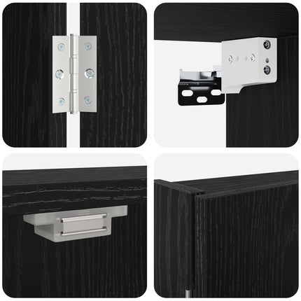 Dartboard Skab Sort eg 56 x 12 x 53,5 cm Konstrueret træ
