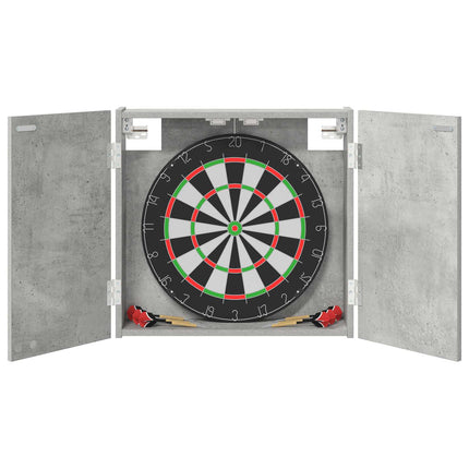 Dartboard Skab Betongrå 56 x 12 x 53,5 cm Konstrueret træ