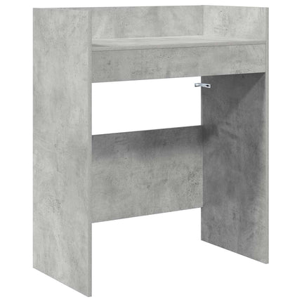 DJ Bord Betongrå 102 x 45 x 102 cm Konstrueret træ