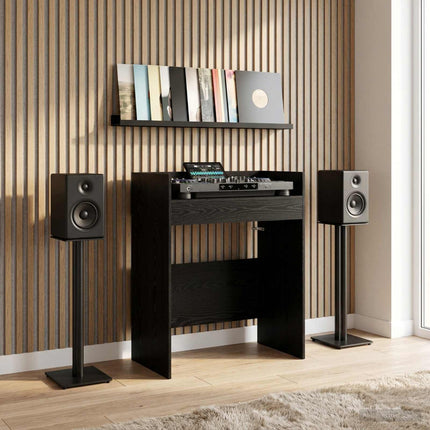 DJ Bord Sort eg 82 x 45 x 102 cm Konstrueret træ