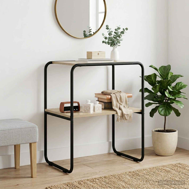 Konsolbord Sonoma-eg 80 x 42,5 x 70 cm Konstrueret træ