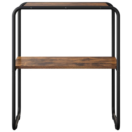 Konsolbord Røget eg 80 x 42,5 x 70 cm Konstrueret træ