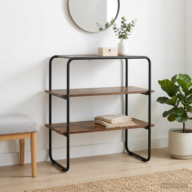 Konsolbord Røget eg 60 x 41 x 75 cm Konstrueret træ