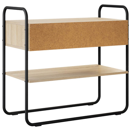 Konsolbord Sonoma-eg 80 x 40 x 75 cm Konstrueret træ