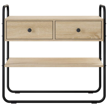 Konsolbord Sonoma-eg 80 x 40 x 75 cm Konstrueret træ