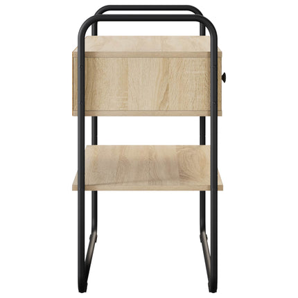 Konsolbord Sonoma-eg 80 x 40 x 75 cm Konstrueret træ