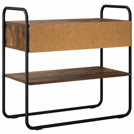Konsolbord Røget eg 80 x 40 x 75 cm Konstrueret træ