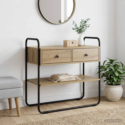 Konsolbord Artisan-eg 80 x 40 x 75 cm Konstrueret træ