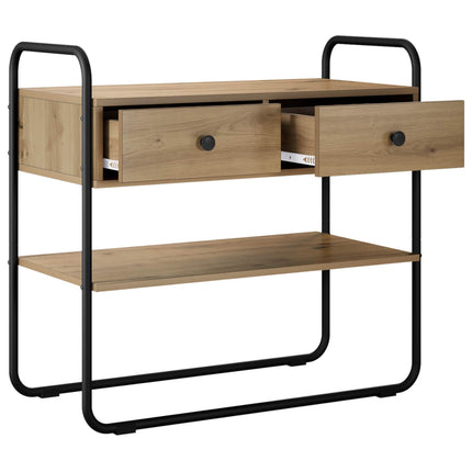 Konsolbord Artisan-eg 80 x 40 x 75 cm Konstrueret træ