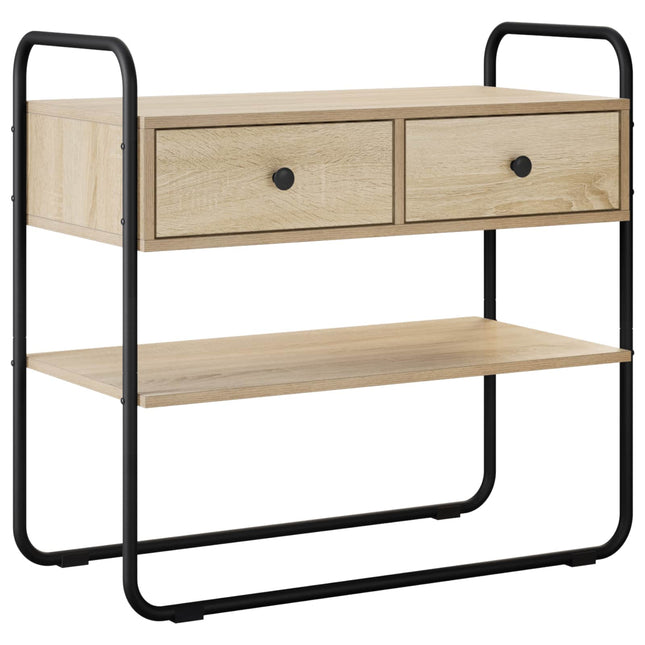 Konsolbord Sonoma-eg 100 x 40 x 75 cm Konstrueret træ