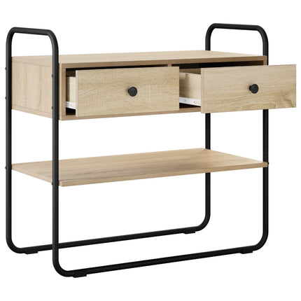 Konsolbord Sonoma-eg 100 x 40 x 75 cm Konstrueret træ