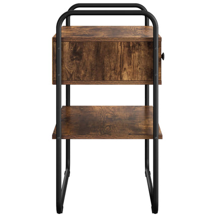 Konsolbord Røget eg 100 x 40 x 75 cm Konstrueret træ