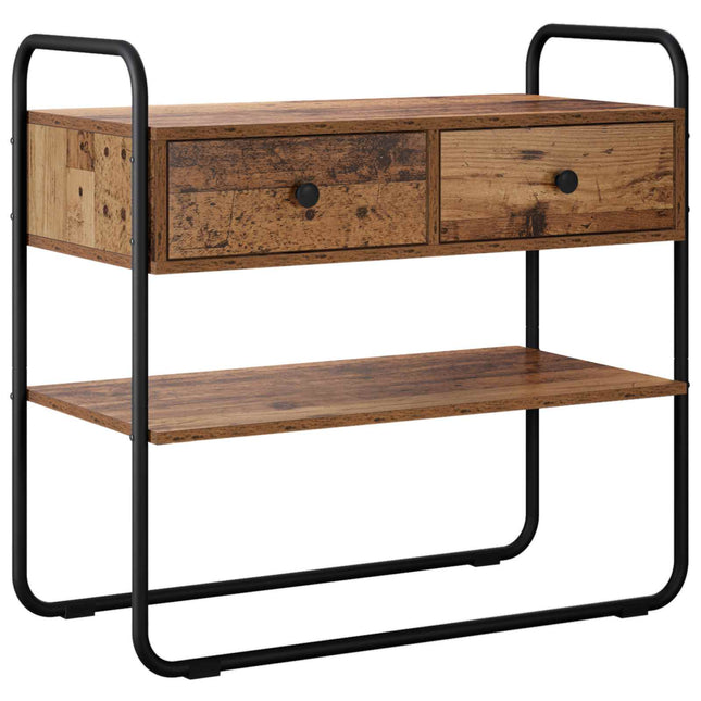 Konsolbord Gammelt træ 100 x 40 x 75 cm Konstrueret træ