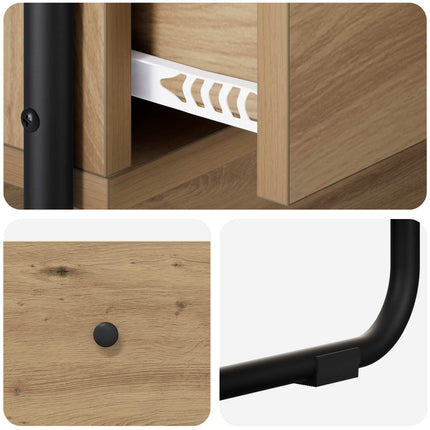 Konsolbord Artisan-eg 100 x 40 x 75 cm Konstrueret træ