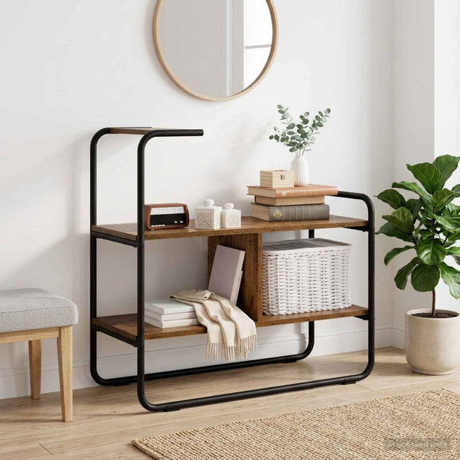 Konsolbord Gammelt træ 80 x 35 x 75 cm Konstrueret træ