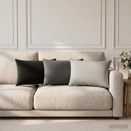 Pude med pude HEERLEN 6 stk. Antracit Polyester
