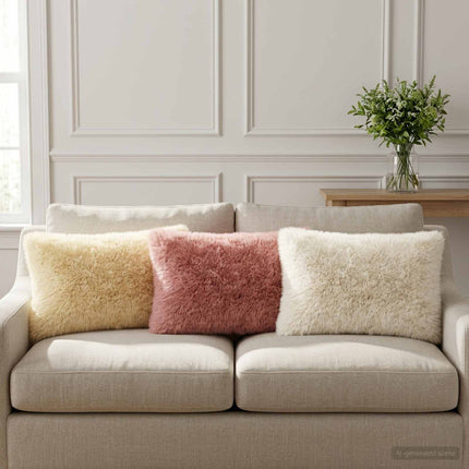 Pude med pude HEERLEN 6 stk. Hvid PV Fleece