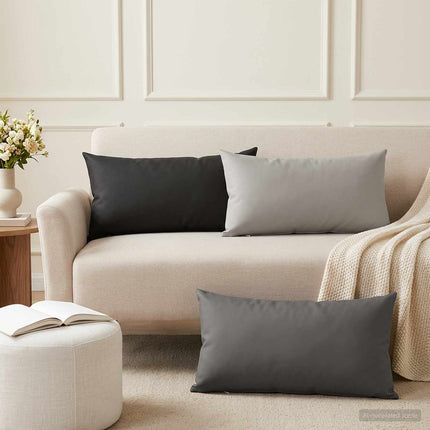 Pude med pude HEERLEN 12 stk. Antracit Polyester