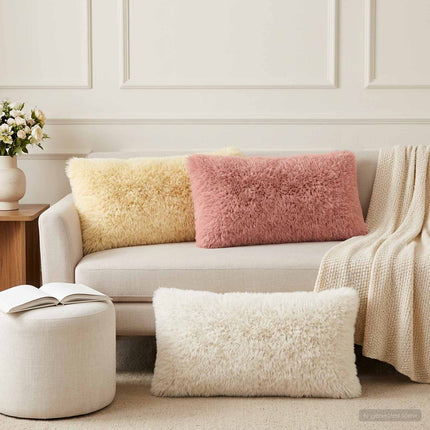 Pude 12 stk. HEERLEN Hvid 40 x 80 cm PV Fleece