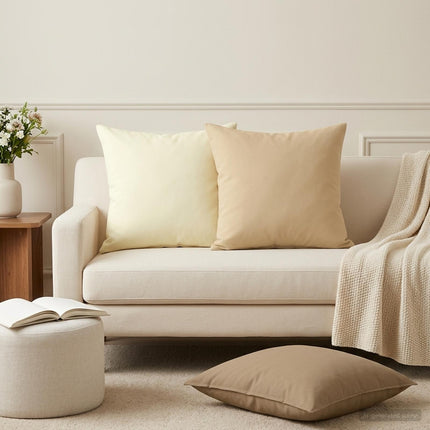 Pude med pude HEERLEN 6 stk. Beige Polyester