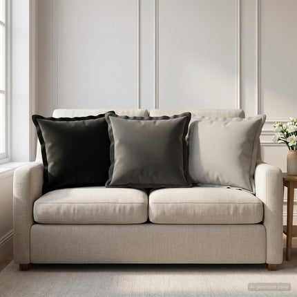 Pude med pude HOUTEN 6 stk. Sort Polyester