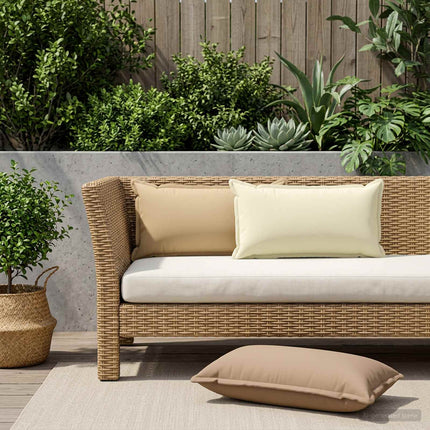 Pude med pude HOUTEN 2 stk. Cremefarvet Polyester