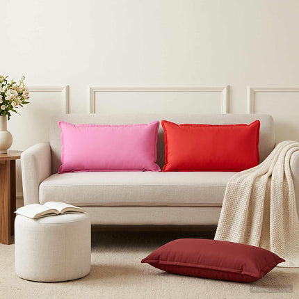 Pude med pude HOUTEN 2 stk. Rød Polyester