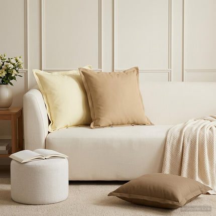 Pude med pude HOUTEN 12 stk. Beige Polyester