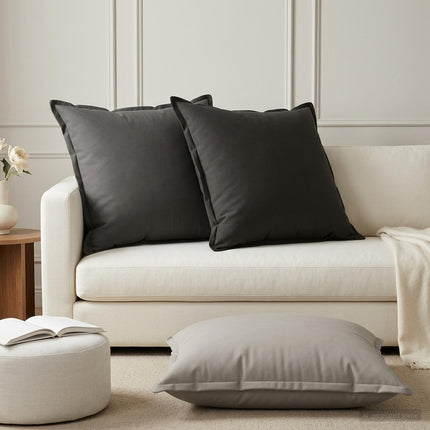 Pude med pude HOUTEN 2 stk. Sort Polyester