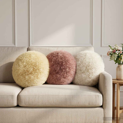 Pude med pude HEERLEN 2 stk. Hvid PV Fleece