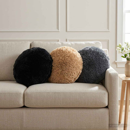 Pude med pude HEERLEN 2 stk. Gråbrun PV Fleece