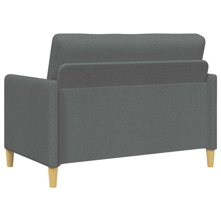 Sofa sæt med opbevaring 2 pcs Mørkegrå Polyester