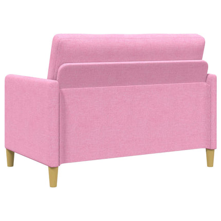 Sofa sæt med opbevaring 2 pcs Lyserød Polyester