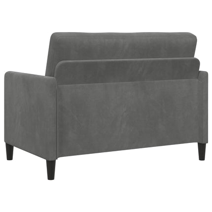Sofa sæt med opbevaring 2 stk. Mørkegrå Polyester